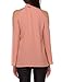 Zeagoo Women Sexy Cold Shoulder Long Sleeve Chiffon Choker Blouse Top