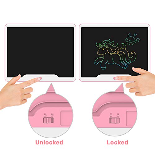 15 Inch LCD Writing Tablet, WOBEECO Electronic Drawing Tablet Kids Tablets Doodle Board Writing Pad for Kids and Adults at Home, School and Office with Lock Erase Button