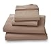 Where The Polka Dots Roam Microfiber Easy Care Luxury Sheet Set, Queen, Khaki