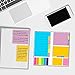Sticky Notes Bundle Set- Bookmark, Prioritize with Color Coding - Each has 60 Ruled Lined Notes (4x6), 48 Dotted Notes (3x4), 48 Blank Notes (2.6x4),96 Sticky Notes,150 PET Index Tabs,Total 402 Sheets