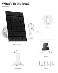 ZUMIMALL Type C Solar Panel for Wireless