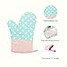 ALISKY Oven Mitts Gloves 2 Set Microwave BBQ Oven Cotton Baking Pot Mitts, Kitchen Glove Heat Resistant Cook Gloves Mitts for Cooking, Baking, Barbecue Potholder, Present (Blue)