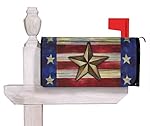 Evergreen Patriotic Barn Star Magnetic Mailbox Cover