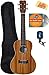 Cordoba 15CM Concert Ukulele Bundle with Gig Bag, Tuner, Austin Bazaar Instructional DVD, and Polishing Cloth