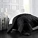 ﻿﻿Italian Luxury Comforter King/California King - 2100 Series Blanket, Down Alternative Duvet Insert w/ Corner Tabs - Home Bedding-104 x98 Black