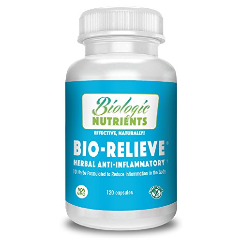 All-Natural, Drug-Free Anti-Inflammatory Herbal Supplement – BIO-RELIEVE™ - 10 Clinically Proven, Anti-Inflammatory Herbs include Turmeric (Curcumin) formulated by Dr. Stephen Price - 120 Capsules