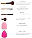 Makeup Brushes Convenient To Carry Made With Bamboo Handle and Animal Cruelty Free Soft Bristle (4 pieces)
