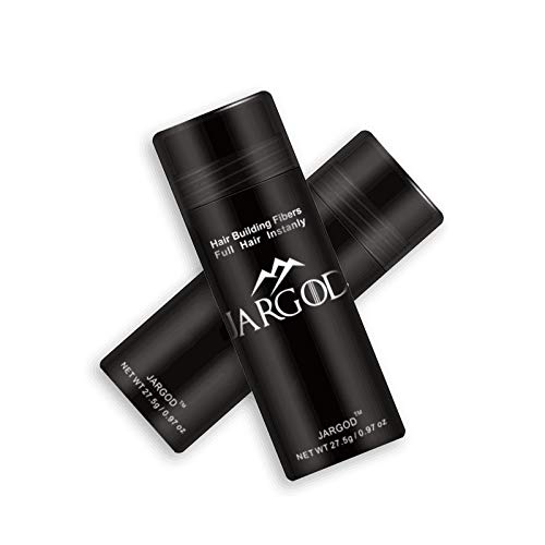 JARGOD Hair Building Fibers Hair fibers for Thining Hair Choose your color (Black)
