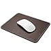 Insten Premium Leather Mouse Pad with Waterproof Coating, Non Slip & Elegant Stitched Edges, Brown