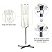 Outsunny 15' Double-Sided Outdoor Patio Market Umbrella with Air Vents - Cream White