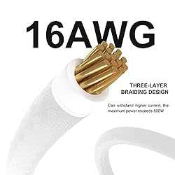 Sirlyr 16Pin Cable,PCIE GPU Cables,Sleeved 12vhpwr