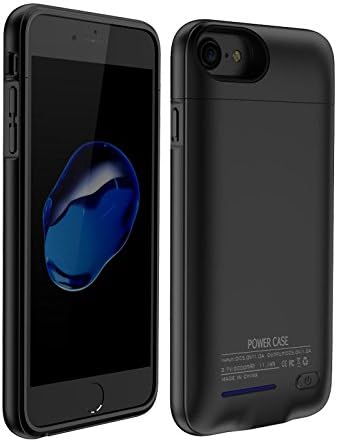 Leaber 3000mAh Battery Case For Both Iphone 7(S) and Iphone 6(S) 4.7" Portable Charger Case Slim Protective Case External Battery Rechargeable Backup Case (Black)