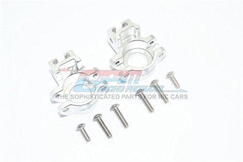 GPM For Traxxas Unlimited Desert Racer 4X4 (#85076-4) Upgrade Parts Aluminum Rear Axle Hub - 1Pr Set Silver