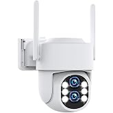 ZHXINSD Dual Lens 3MP+3MP PTZ Wireless Security Camera