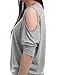 Allegra K Women's Cut out Shoulder Bat Sleeve Blouse