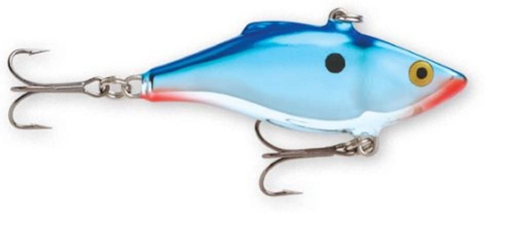 Rapala Rattlin' Rapala 08 Fishing lure, 3.125-Inch, Chrome Blue