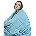 YnM Cooling Weighted Blanket for Adults, 15lbs Heavy Bed Throw for One Person of 140lbs, Perfect for Hot Sleepers or Warm Climates with Rayon/Glass Beads(48x72 Inches,Twin/Full Bed, Sea Grass)