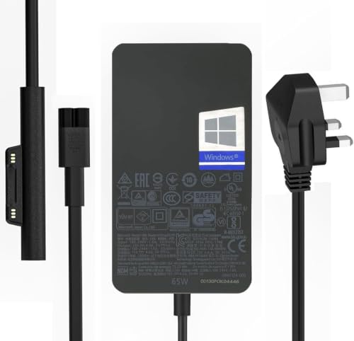 65W Surface Pro Charger,Microsoft Surface Charger for Surface Pro 3/4/5/6/7/7+/8/9/10/11, Surface Laptop 1/2/3/4/5/6/7, Surface Book 1/2/3, Surface Go, Surface LaptopGo, Surface Laptop Studio