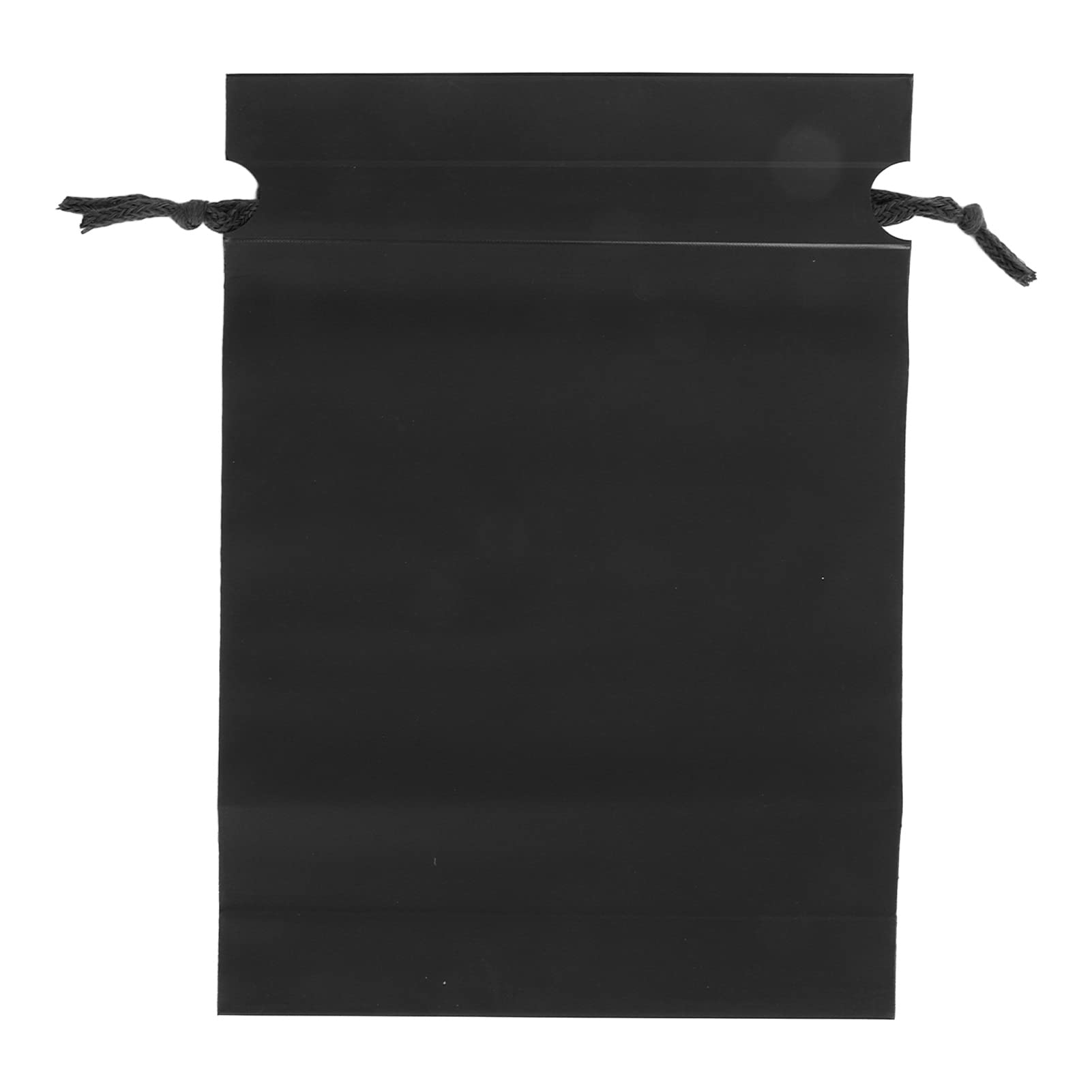 10Pcs Drawstring Storage Bags - Foldable Cinch and Ditty Multi Purpose Pouch for Camping, Toys, Small Jewelry - Adjustable Stuff Sack 11.4x8.3Inch (Black)