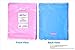 Plastic Thank You Gift Bags with Die Cut Handles 12x15 Inch with 3 Inch Gusset (100) - Pink and Blue Glossy Pastels, Thick Poly - Retail Merchandise Shopping, Trade Shows - Quality Made - Bonus ebook