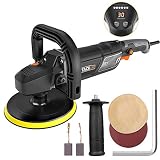 Polisher,Tacklife 7-Inch 12.5Amp 1500W Variable Speed Polisher,With Digital Screen, Lock Switch, Detachable Handle,&nbsp;Ideal For Car Sanding, Polishing, Waxing, Sealing Glaze - PPGJ01A