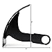 Krator SMI5050 License Plate Light (Motorcycle Curved Vertical Mount License Plate Holder Black Billet Tag 1