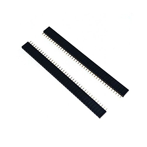 SUNKEE 10PCS 40Pin 2.54mm Single Row Straight Female Pin Header Strip PBC Ardunio