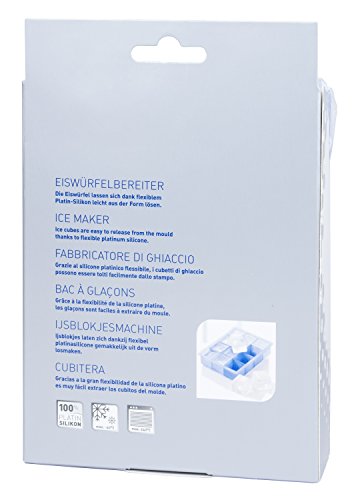 Lurch 10465 Eiswürfelform Whisky für 12 Eiswürfel je 4 cm aus 100% BPA-freiem Premium-Platin-Silikon eisblau – Bild 6