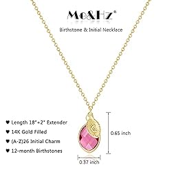 Me&Hz 14K Gold Filled October Birthstone Necklace