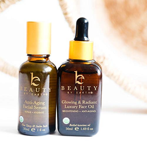 Organic Face Oil Anti Aging Moringa Leaf Organic Jojoba Oil, Dark