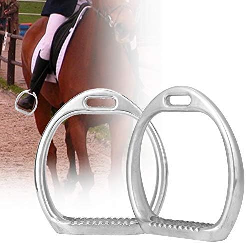 HEEPDD Children Stirrups for Saddle Safety Lightweight Aluminum Stirrups for Kids Durable Die-Cast Iron Horse Saddle Accessories for Young Riders