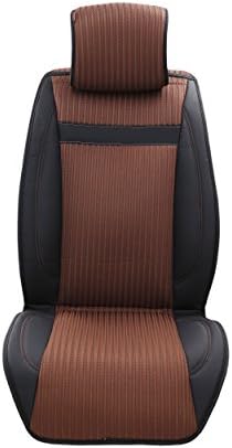 Tan Brown Automotive Best Truck Whole Car Seat Covers Leather Protection Universal Fit Toyota Tacoma Tundra Hilux Avalon/Ford Ranger F150 F250 F350/Chevy Colorado Silverado/Nissan Titan Frontier