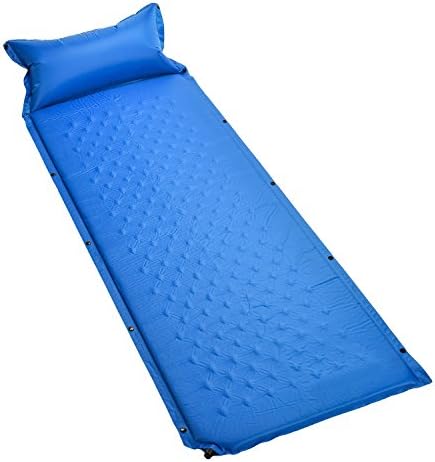 Campshine Camping Self-Inflating Sleeping Pad with Attached Pillow,Lighweight, Ultralight, Compact, Foldable & Insulated Sleeping Mat,for Camping,Hiking,Backpacking