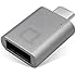 nonda USB-C to USB 3.0 Mini Adapter Aluminum Body with Indicator LED for Macbook Pro 2016, MacBook 12-inch and other Type-C Devices (Space Gray)