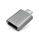 nonda USB-C to USB 3.0 Mini Adapter Aluminum Body with Indicator LED for Macbook Pro 2016, MacBook 12-inch and other Type-C Devices (Space Gray) (Wireless Phone Accessory)