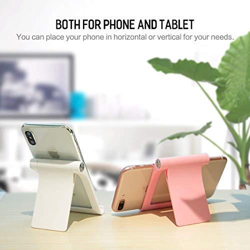 Alimu Cell Phone Stand Holder Desk Dock Compatible Phone X 8 7 6 Plus XS XR Max 6S 5,Pad Mini Pro Air, Samsung Galaxy S10 S9 S8 S7 Edge Plus S6, Foldable Smartphone Holder for Desktop Adjustable - Thumbnail 6