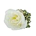 YSUCAU Handcrafted Boutonniere with Pin for Men Wedding, Best Man Rose Wedding Boutonnieres Artificial Flower for Wedding Party Prom Man Suit Wedding Decorations