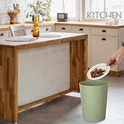 UUJOLY Small Trash Can Wastebasket Garbage Can