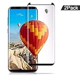 Galaxy S8 Plus Screen Protector Tempered Glass[2 Pack][Update Version] AeapYar 3D Curved Dot Matrix [Full Screen Coverage] Glass Screen Protector [Case Friendly] for Samsung S8 Plus