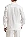 Cubavera Men's Long Sleeve Traditional Guayabera Shirt, Bright White, X-Large