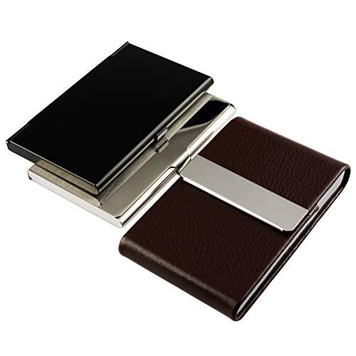 KISSWILL Business Card Holder, 3 Pack Business Card Holder Case, Wallet Case for Men or Women - Thumbnail 6
