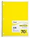 Mead Spiral Notebooks, 1 Subject, Wide Ruled Paper, 70 Sheets, 10-1/2