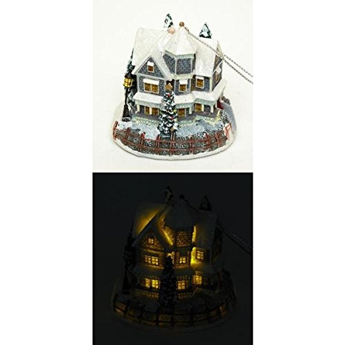 FindingKing Thomas Kinkade 1998 Gathering Lighted Ornament