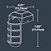 Sterno Home Solar LED Post Cap Light with Solar Panel, Rechargeable Battery
