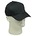 Blank Hat 6 Panel Pro Style Twill Youth Cap in Black, Black, Size Adjustable