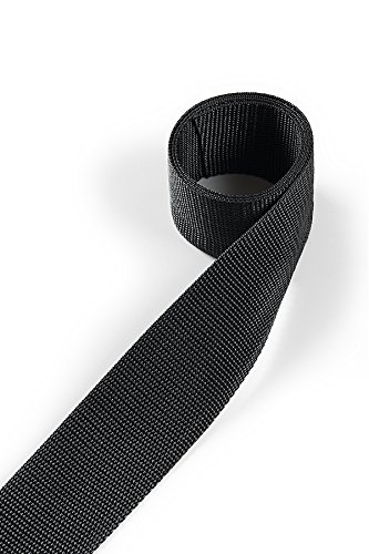 1buy3 Webbing made of polypropylene 50 mm wide, 4 metres long, Colour: 24 - Iron grey | also 20mm, 25mm, 30mm or 40mm wide | in 4 metres or 12 metres | 30 colours