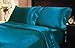 Mk Collection 2pc Soft Silky Satin Solid Turquoise Standard/Queen Pillow Cases Set New