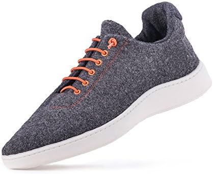 Baabuk Urban Wooler Sneaker,Light Grey/Orange,EU 43 M