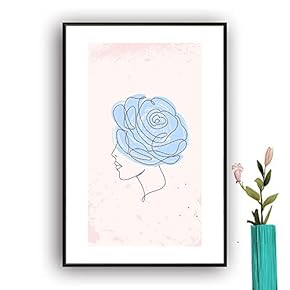 Framed Canvas Wall Art Picasso Poster Print of Woman Canvas Prints Home Artwork Decoration for Living Room,Bedroom - 16x24 inches