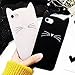 New Cute Cartoon 3D Beard Cat Ears Animal Silicone Mobile Phone Case Cover